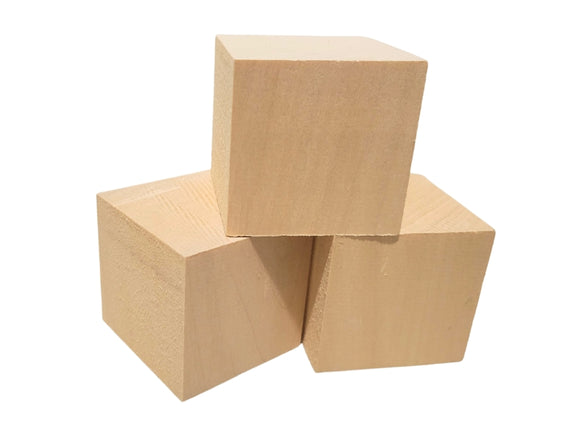 Basswood Cube Blocks