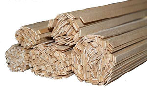 Basswood Stick 1/16" x 1/8" x 24" (10/Pack)