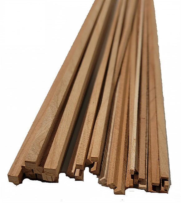3/4 x 3/4 x 24 Cherry Wood Stick bundle of 5